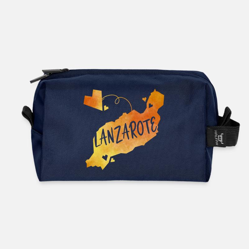 Lanzarote - Recycelte Kulturtasche - Navy