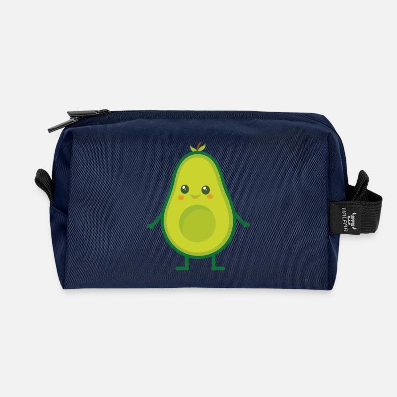 Avocado (Avocado Mann) - Recycelte Kulturtasche - Navy