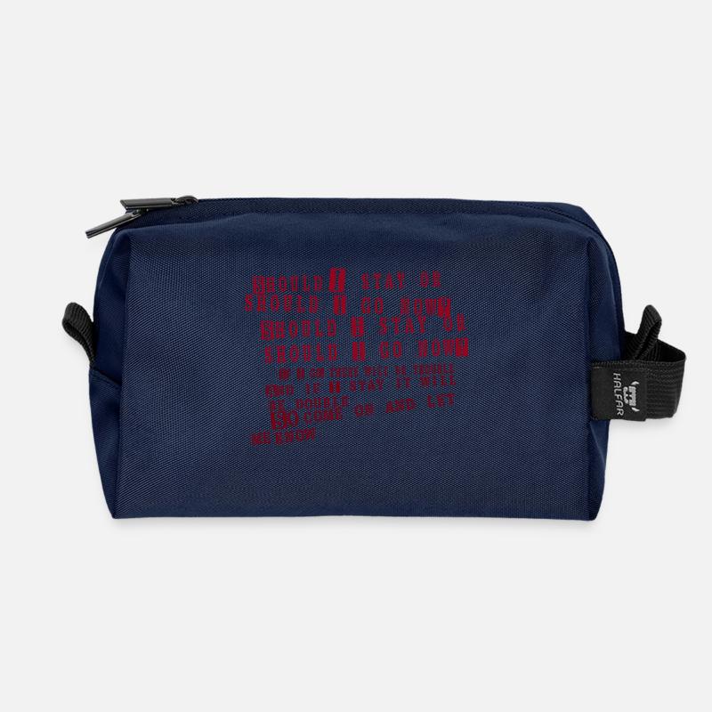 clash - devrais-je rester - Trousse de toilette en tissu recyclé - marine