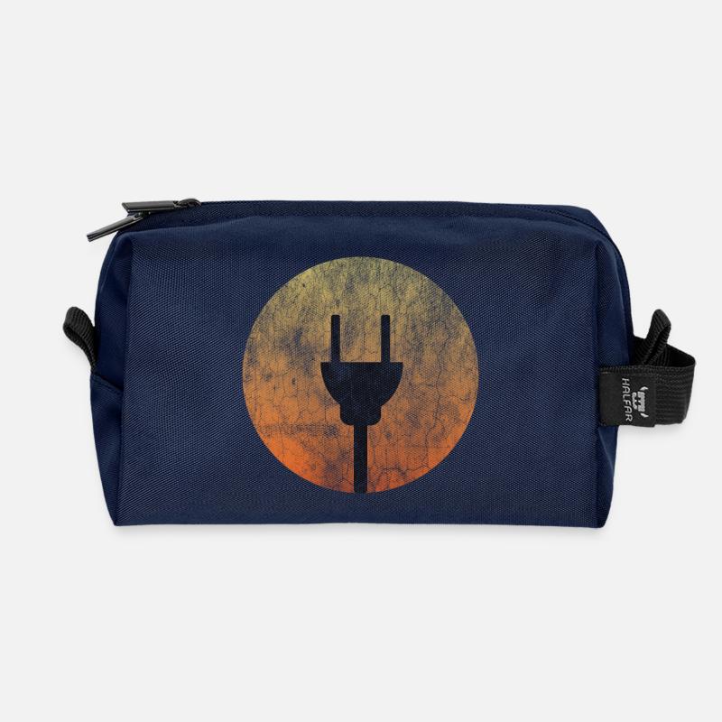 Solar Stecker - T-Shirt Design - Recycelte Kulturtasche - Navy