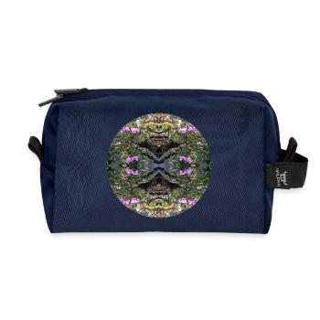 Nature Mandala Bali Taman Tirtagangga - Trousse de toilette en tissu recyclé - marine - Devant