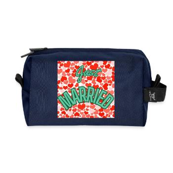 GERADE VERHEIRATET, LANG LEBE DIE MARIE,EVJF,VALENTINSTAG - Recycelte Kulturtasche - Navy - Vorne