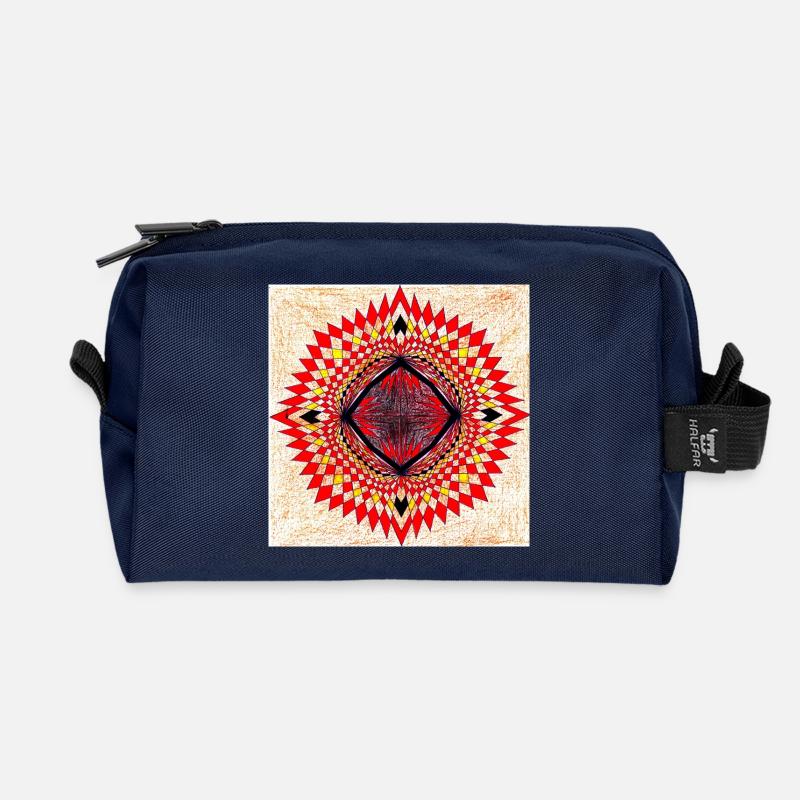 LMNART - Recycled Toiletry Zip Bag - navy