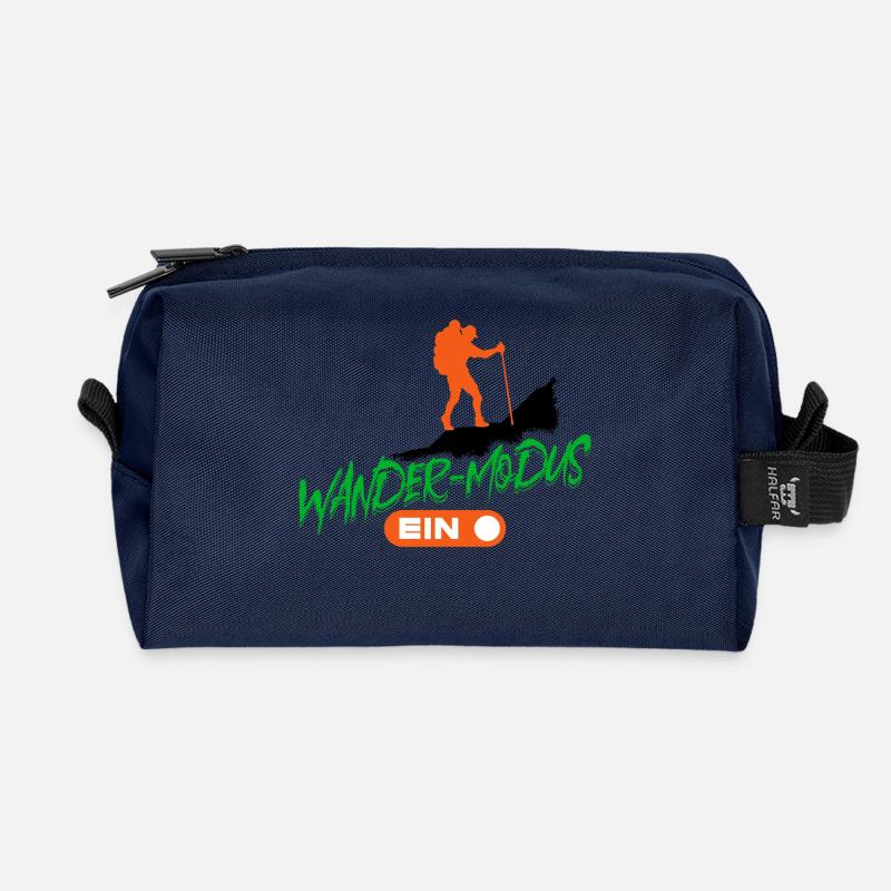 Gipfelkreuz Wandern Wanderung Bergsteigen Spruch - Recycelte Kulturtasche - Navy