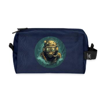 Taucher - Recycelte Kulturtasche - Navy - Vorne