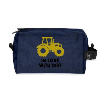 Landwirt Statement Bauernhof Traktor Nutzfahrzeug - Recycelte Kulturtasche - Navy - Vorne