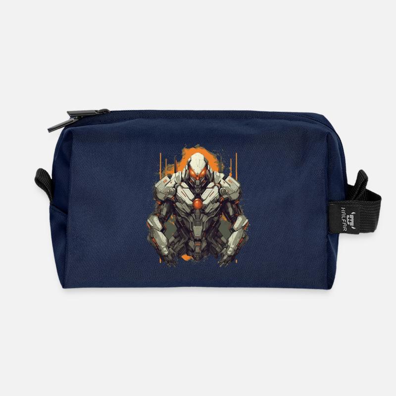 Mecha - Recycled Toiletry Zip Bag - navy