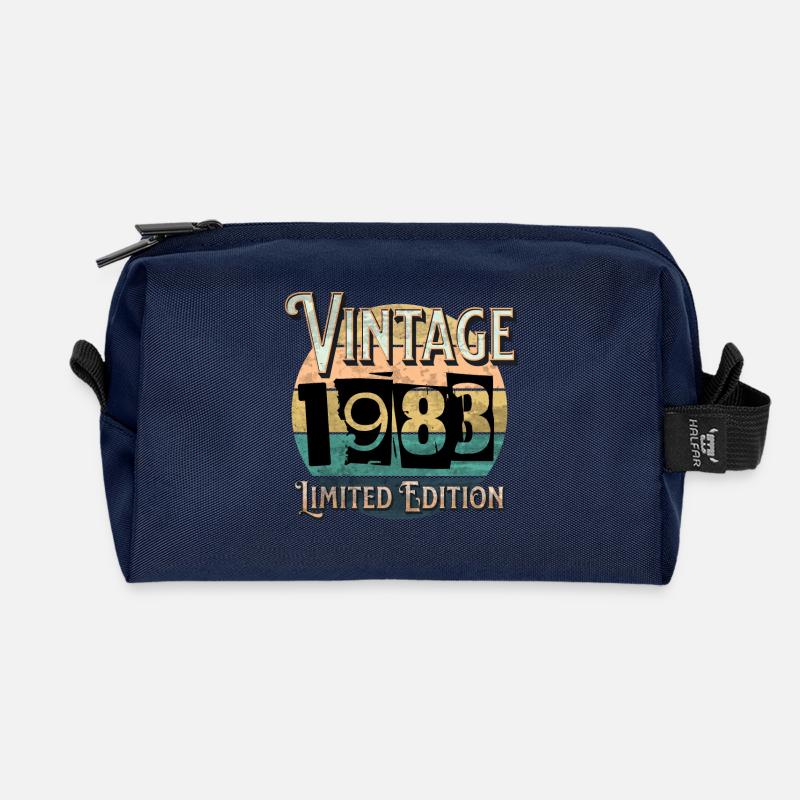 40. Geburtstag Vintage 1983 Limitierte Auflage - Recycelte Kulturtasche - Navy