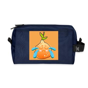 SADNESS - SAD ORANGE - SUMMER FRUITS - Recycled Toiletry Zip Bag - navy - Front