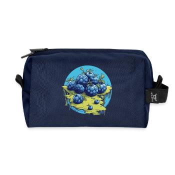 Blaubeere - Recycelte Kulturtasche - Navy - Vorne