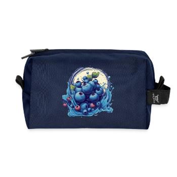 Blaubeere - Recycelte Kulturtasche - Navy - Vorne
