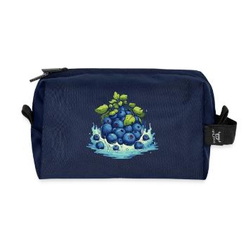 Blaubeere - Recycelte Kulturtasche - Navy - Vorne