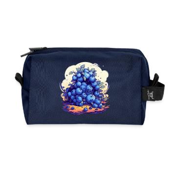 Blaubeere - Recycelte Kulturtasche - Navy - Vorne