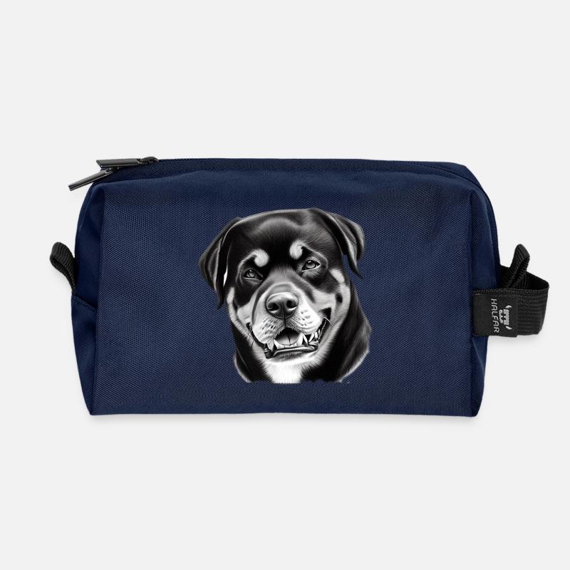 Wunderschöner Rottweiler - Recycelte Kulturtasche - Navy