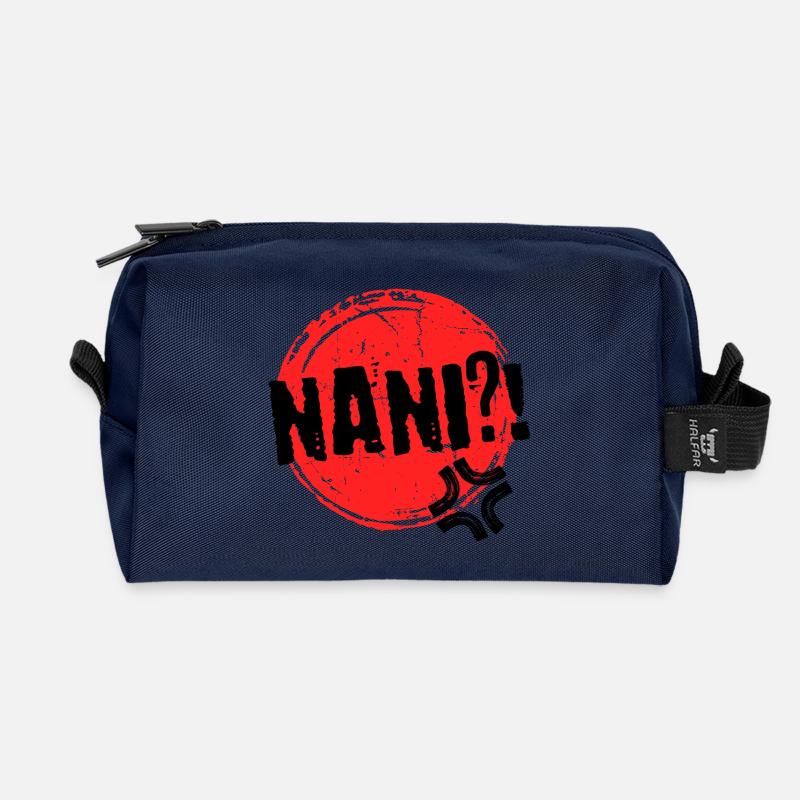 Anime Nani Manga Animation Comic Spruch Mangastyle - Recycelte Kulturtasche - Navy