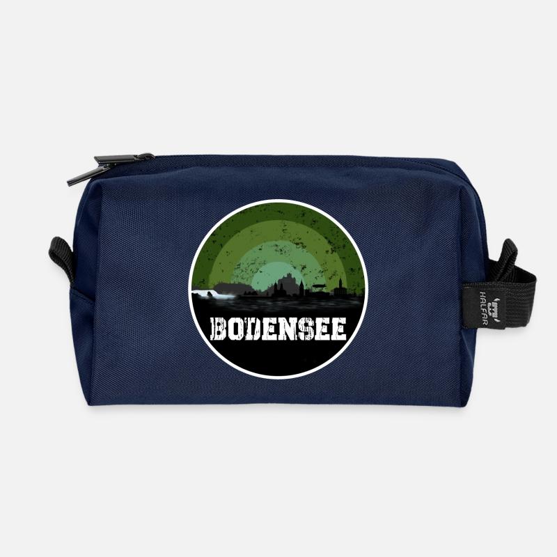 Bodensee Original Skyline - Recycelte Kulturtasche - Navy