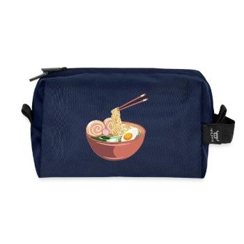 Ramen Liebe - Recycelte Kulturtasche - Navy - Vorne