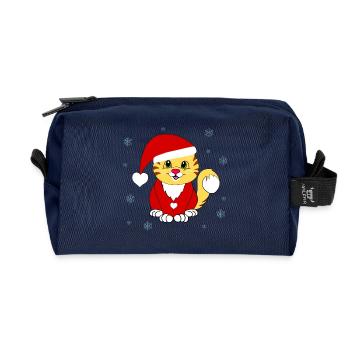 Christmas hangover - Recycled Toiletry Zip Bag - navy - Front