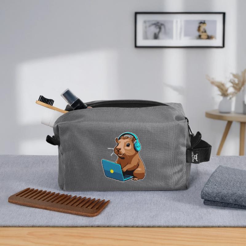 Capybara Programmierer Coder Computer Recycelte Kulturtasche