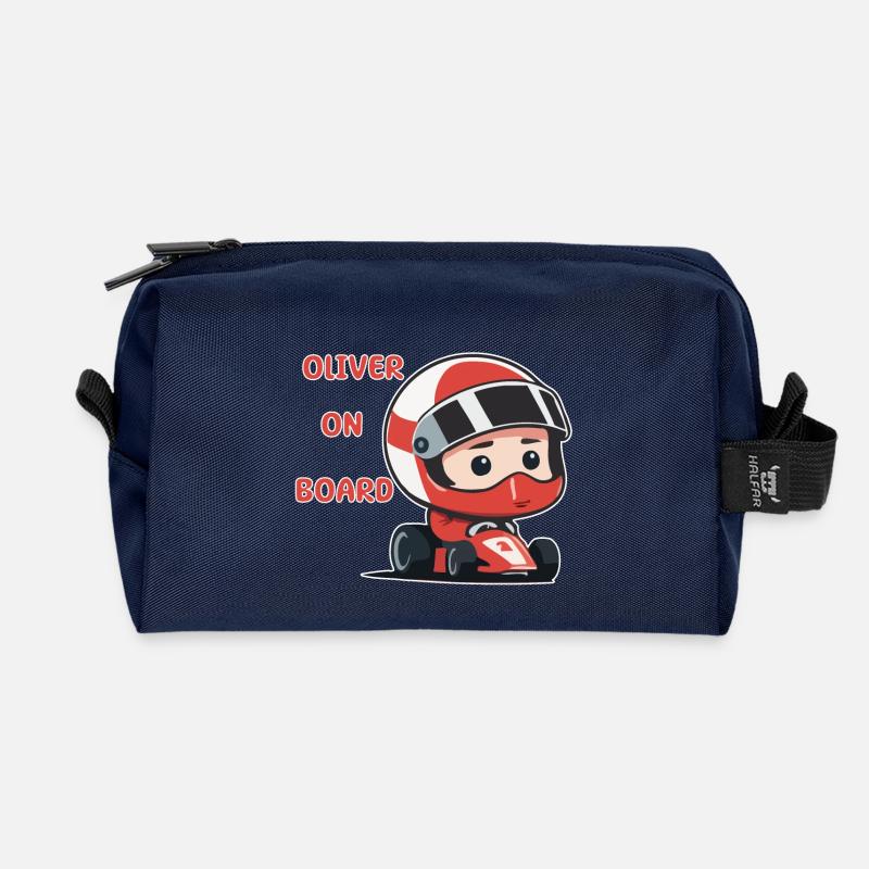 Oliver on board - Recycelte Kulturtasche - Navy