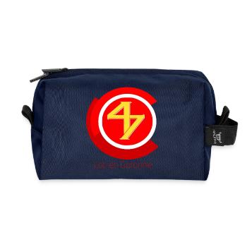 Lot et Garonne - Recycled Toiletry Zip Bag - navy - Front