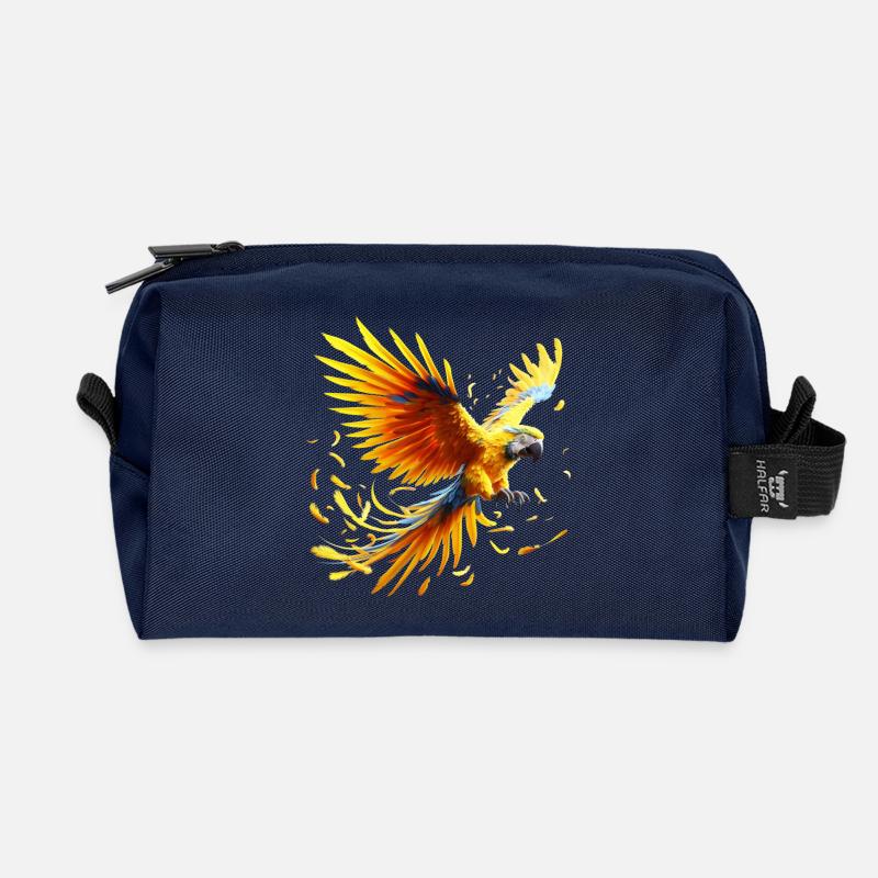 Ara (01) - Recycelte Kulturtasche - Navy