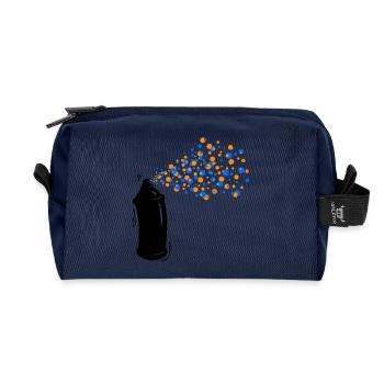 Wildstyle Sprayer Graffti Spray Can Street Art - Recycled Toiletry Zip Bag - navy - Front