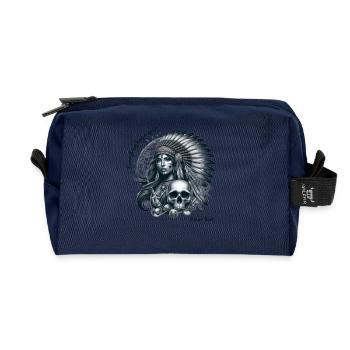 Weisheit der amerikanischen Ureinwohner - Recycelte Kulturtasche - Navy - Vorne