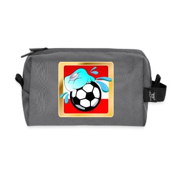 SOMMER IN ÖSTERREICH FUßBALL - Recycelte Kulturtasche - Anthrazit - Vorne
