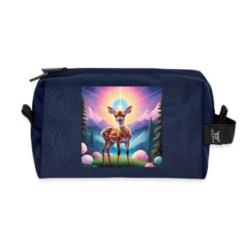 Fawn - Recycled Toiletry Zip Bag - navy - Front
