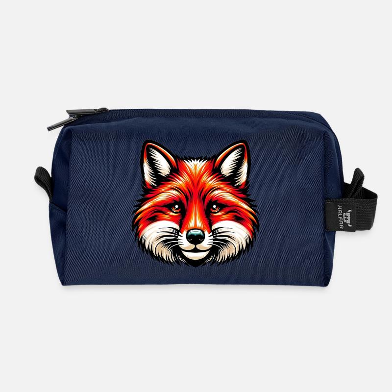 Fuchs - Recycelte Kulturtasche - Navy