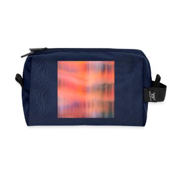 Traummuster 2 - Recycelte Kulturtasche - Navy - Vorne