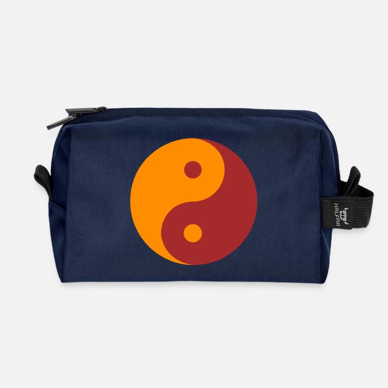 YIN YANG - Recycelte Kulturtasche - Navy