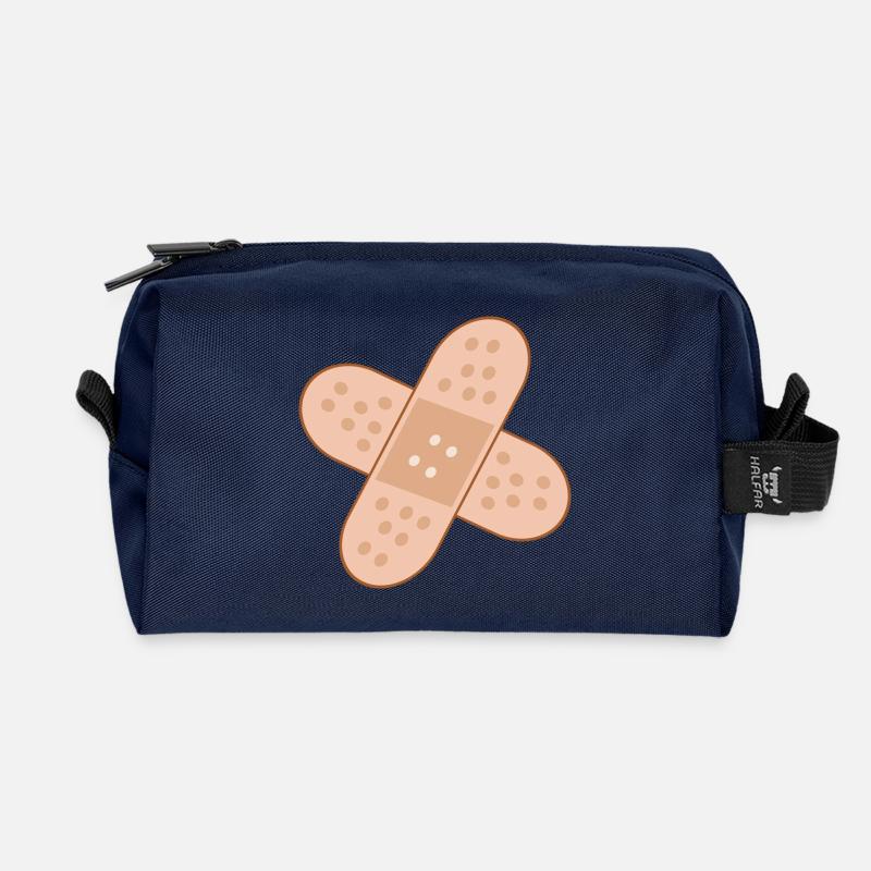 PFLASTER VERBAND - GUTE BESSERUNG - Recycelte Kulturtasche - Navy