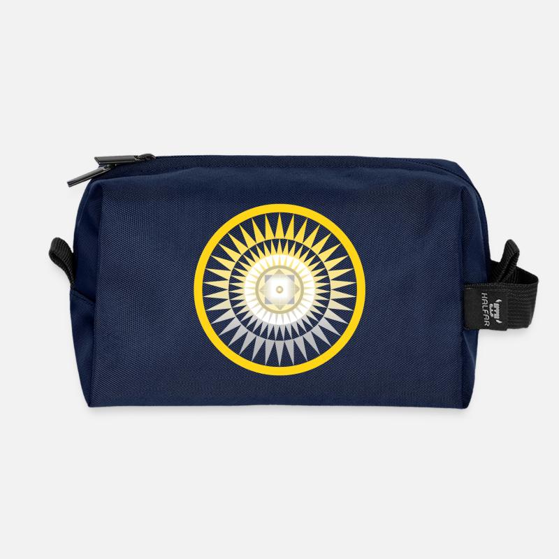 Die Sonne - Recycelte Kulturtasche - Navy