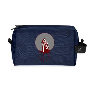 La grande faucheuse - Trousse de toilette en tissu recyclé - marine - Devant