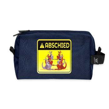 ABSCHIED KOLLEGEN TEAM GRUPPE - KÄNGURUS - Recycelte Kulturtasche - Navy - Vorne