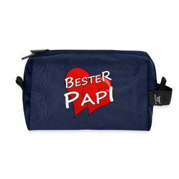 BESTER PAPI - Recycelte Kulturtasche - Navy - Vorne