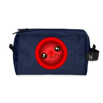 Eisenmangel Anämie Hämoglobin Rote Blutkörperchen - Recycelte Kulturtasche - Navy - Vorne