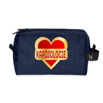 KARDIOLOGIE Kardiovaskulären Erkrankungen - Recycelte Kulturtasche - Navy - Vorne