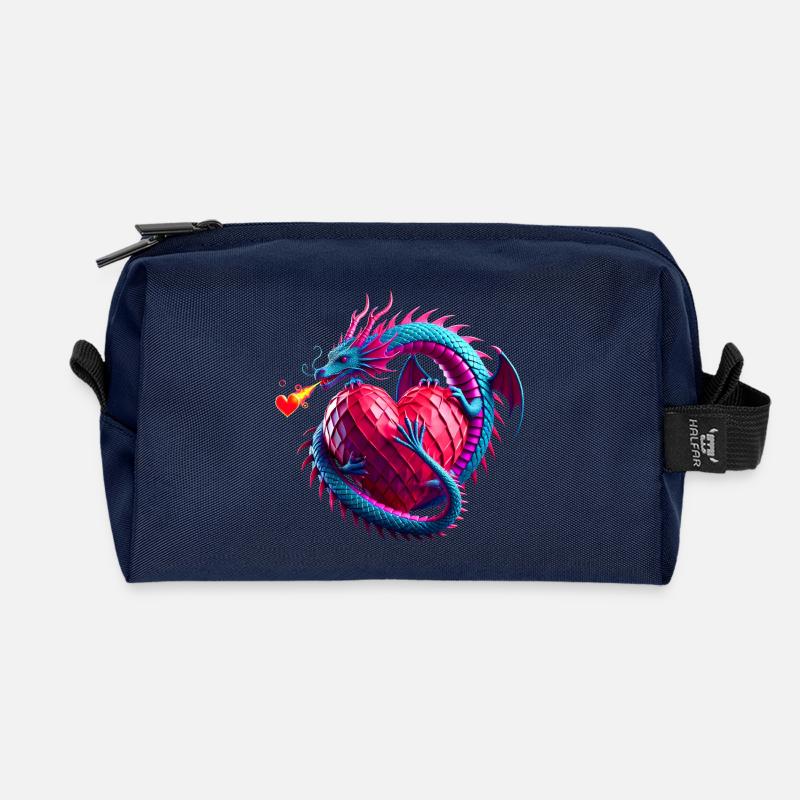 Dragonheart (01) - Recycelte Kulturtasche - Navy