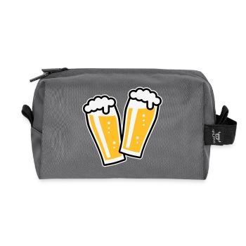 XDoppelter Willie (3) - Recycelte Kulturtasche - Anthrazit - Vorne