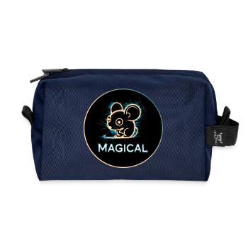 Magische Maus - Recycelte Kulturtasche - Navy - Vorne