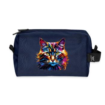 Colorcat - Recycled Toiletry Zip Bag - navy - Front