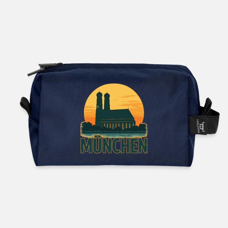 München - Recycelte Kulturtasche - Navy
