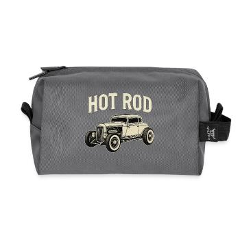 Voiture classique Hot Rod - Trousse de toilette en tissu recyclé - anthracite - Devant