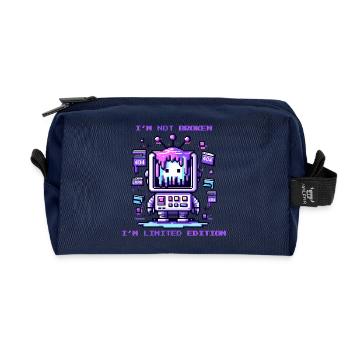 I'm Not Broken - I'm Limited Edition - Recycelte Kulturtasche - Navy - Vorne
