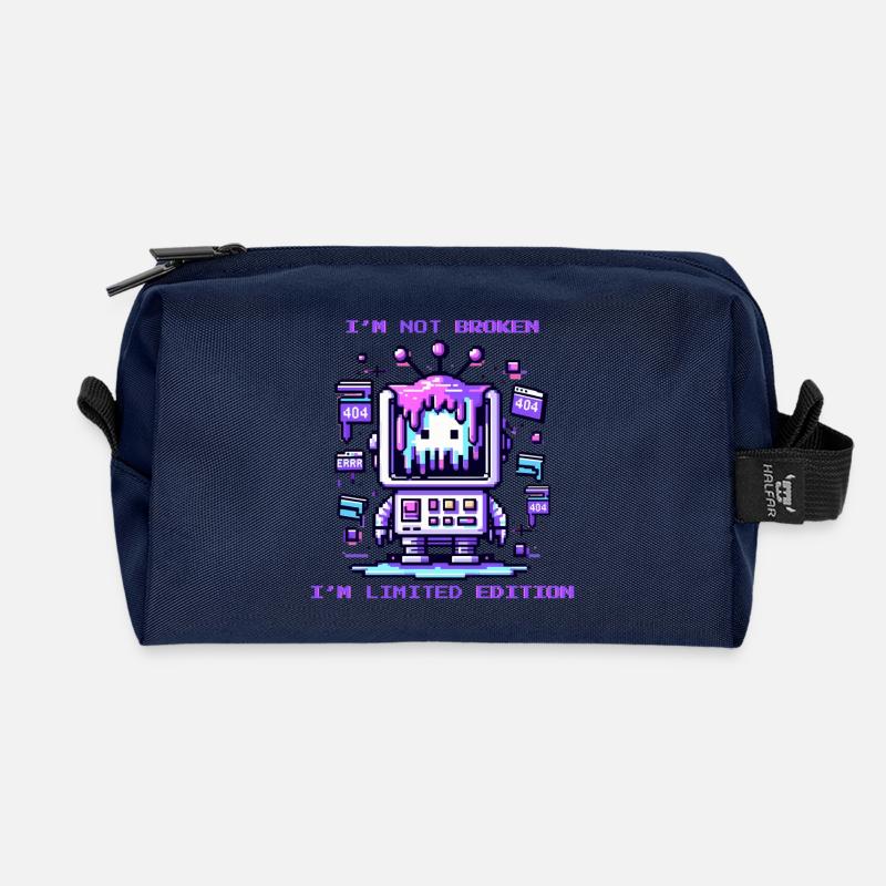 I'm Not Broken - I'm Limited Edition - Recycelte Kulturtasche - Navy
