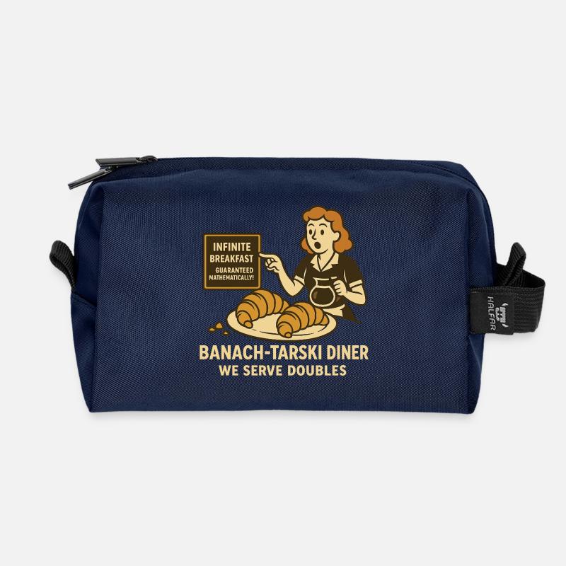 Banach-Tarski Diner - Recycelte Kulturtasche - Navy