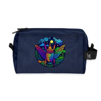 Mystischer Kaefer T-Shirt – Spirit Animal, Mond - Recycelte Kulturtasche - Navy - Vorne